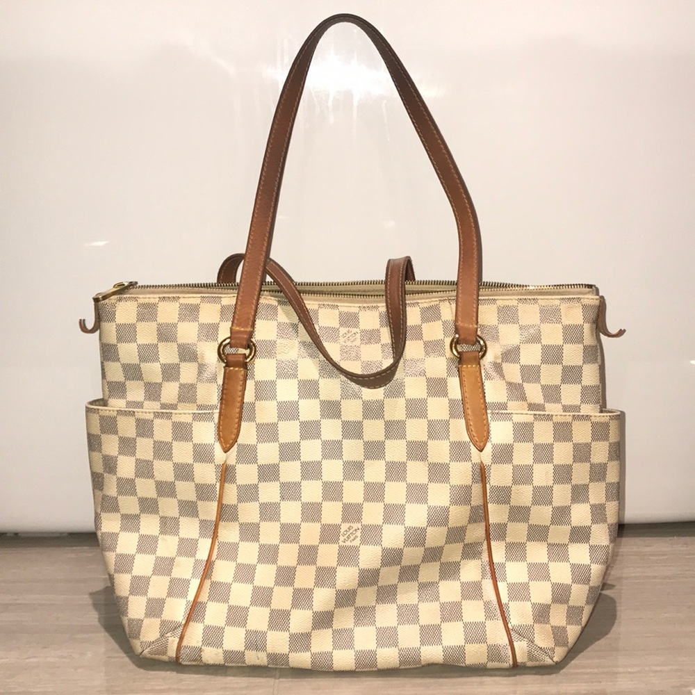 Louis Vuitton Damier Azur White Totally PM Bag